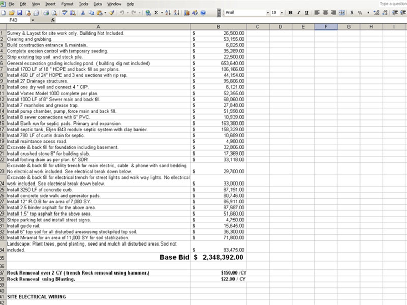 Site overview model document preview